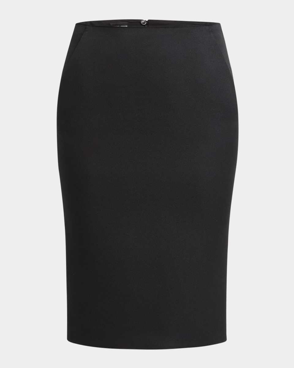 Techno Scuba Pencil Skirt